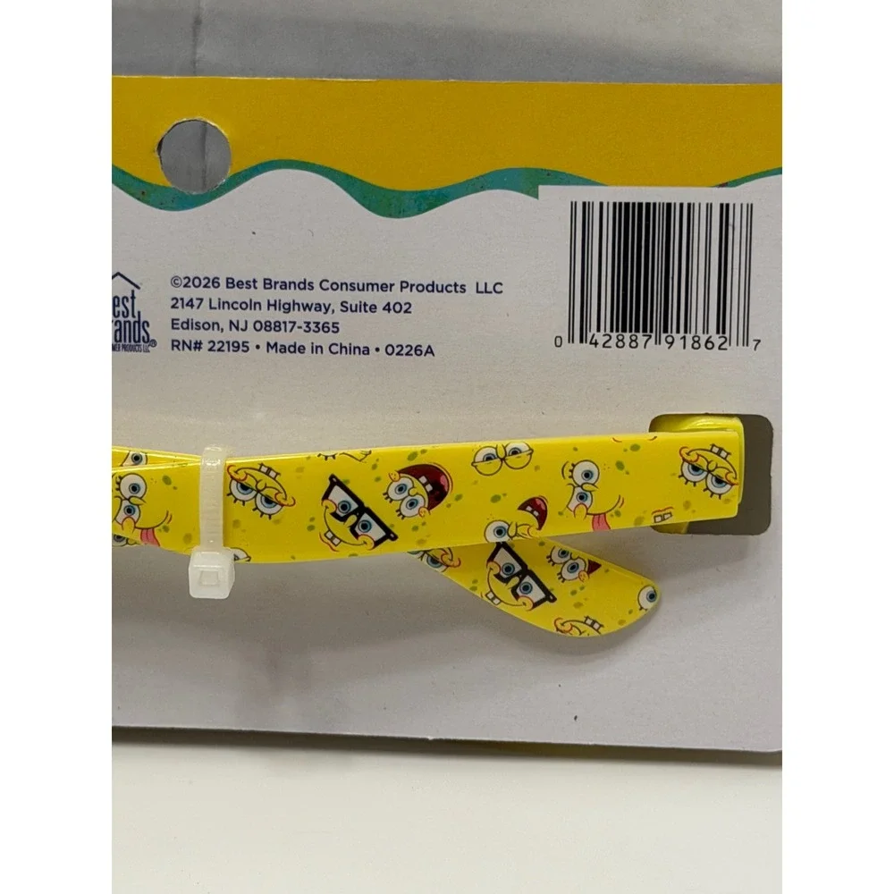 Nickelodeon SpongeBob SquarePants Sunglasses Yellow Character Print New